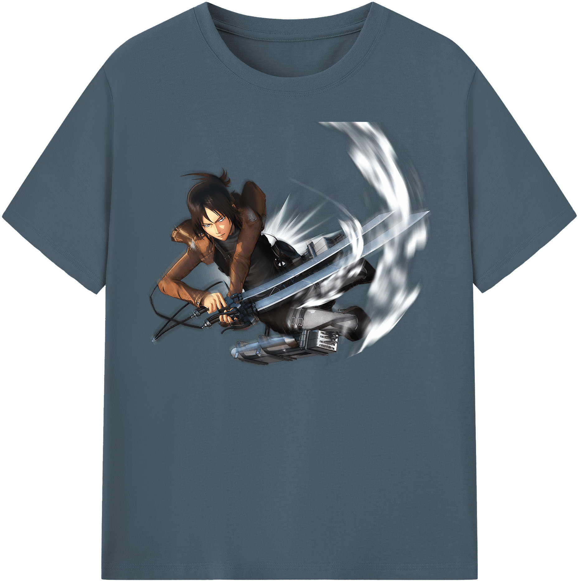 （画像用） 進撃の巨人 Attack on Titan 綿100％半袖Tシャツ（フロントプリント）